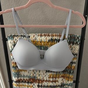 Victoria's Secret Gray Molded Cup Bra with Adjustable Straps